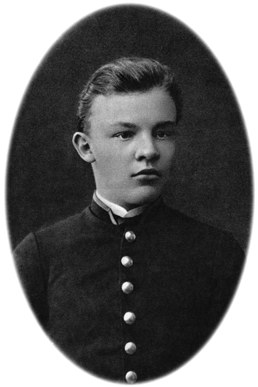 Vladimir Ulyanov Lenin como aluno da escola secundária, Simbirsk, Rússia, 1879 de Unbekannt