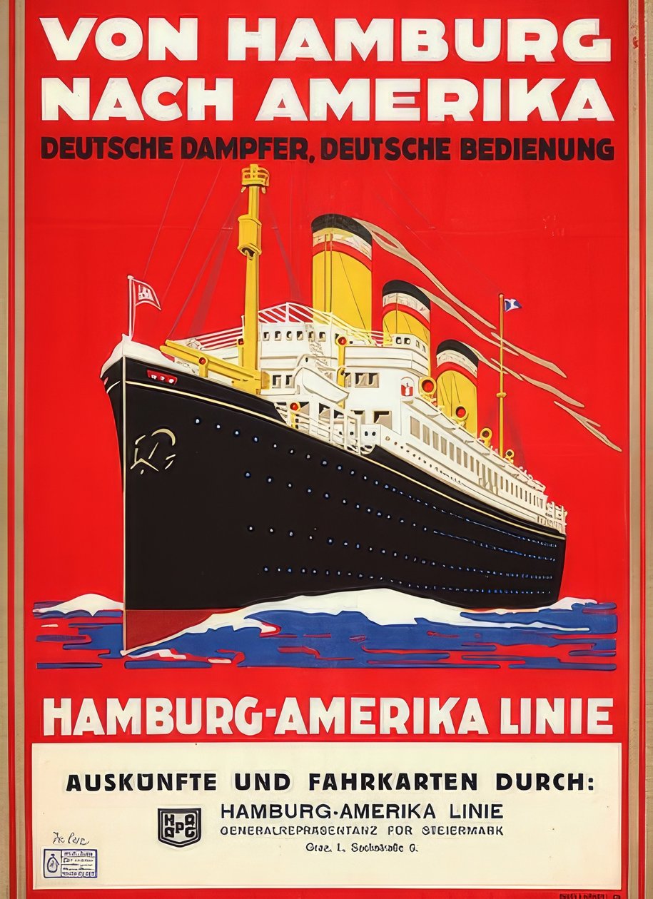 De Hamburgo para a América. Áustria, Graz, 1938-1939 (J. Weiner, Viena) de Unbekannt