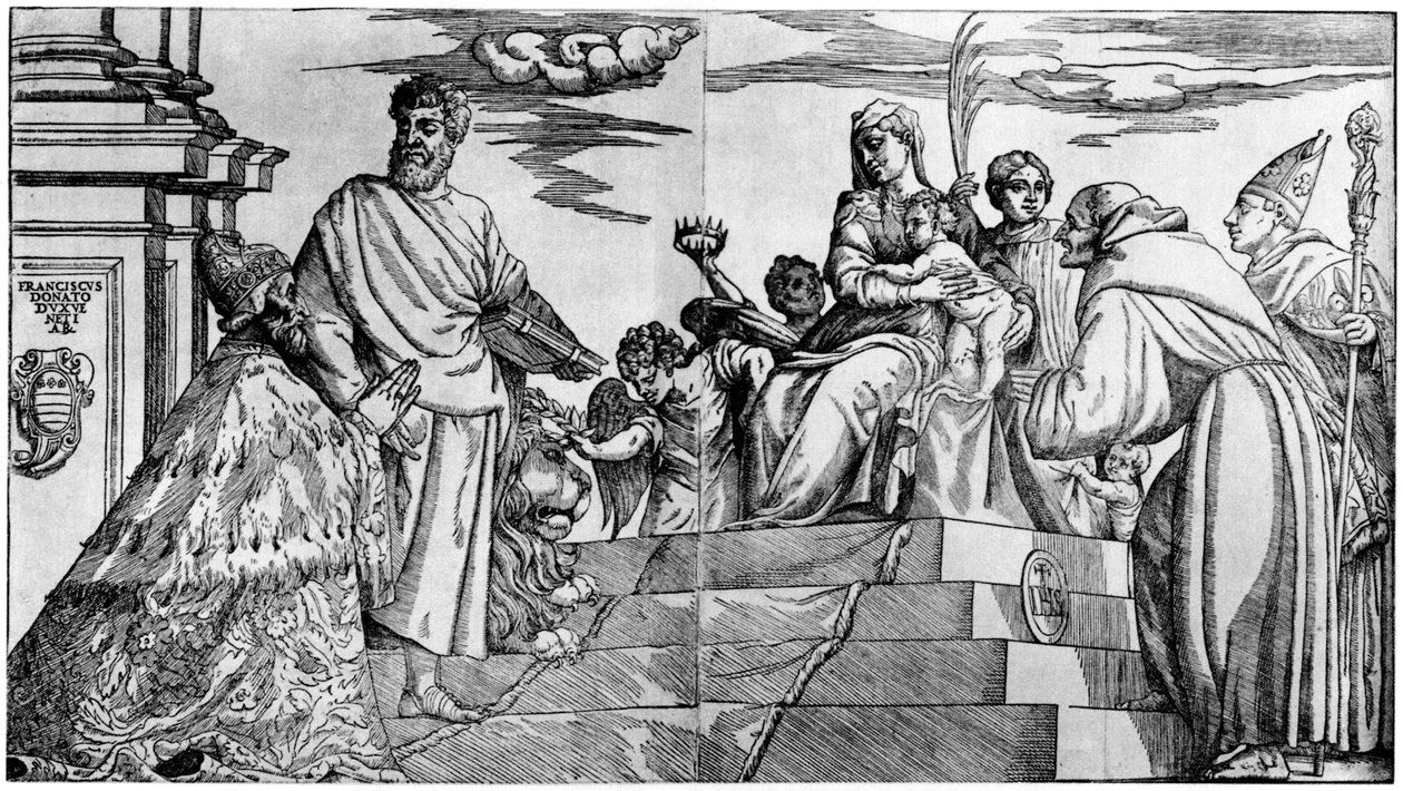 Imagem votiva do Doge Andrea Gritti, 1937 de Unbekannt