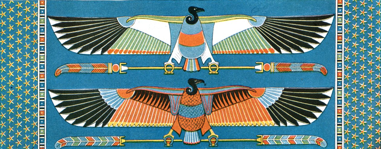 Decorações de teto de abutre, Philae, Egito, 1928. de Unbekannt