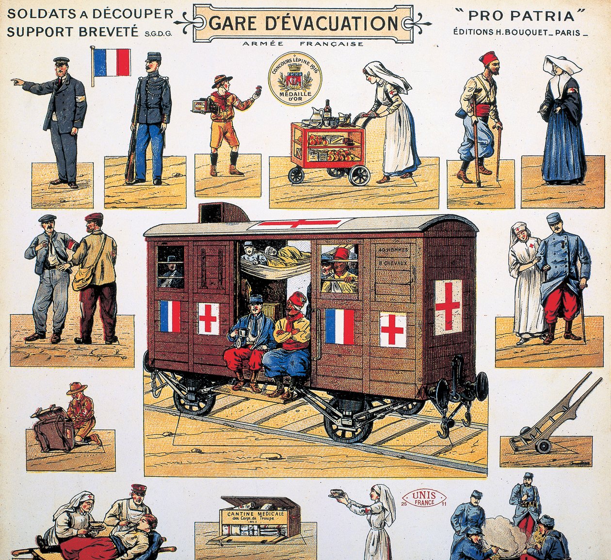 Carruagem da Cruz Vermelha da I Guerra Mundial, c 1916-1918 de Unbekannt