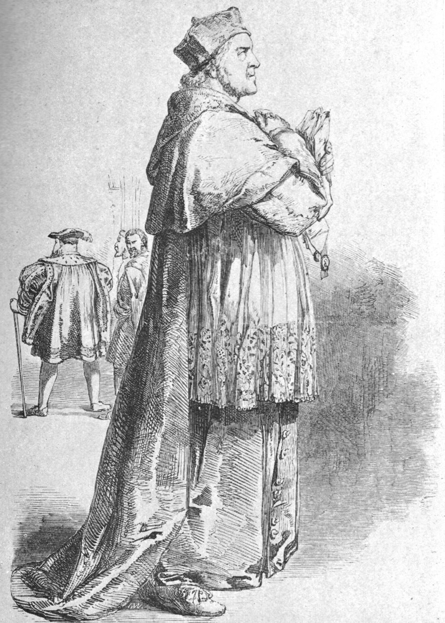 W. Macready como cardeal Wolsey, meados do século XIX, 1901. de Unbekannt