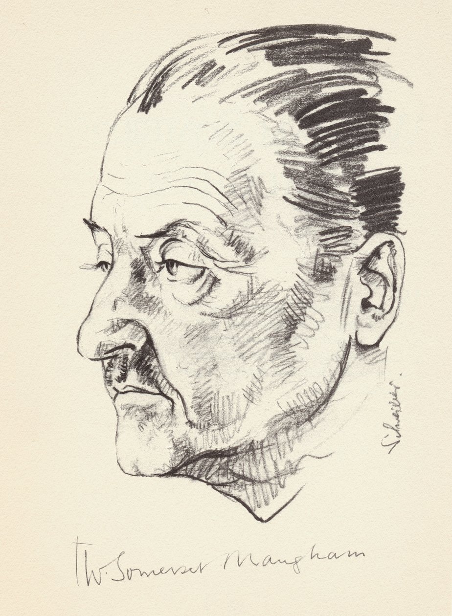 W Somerset Maugham, autor britânico, c1930s de Unbekannt