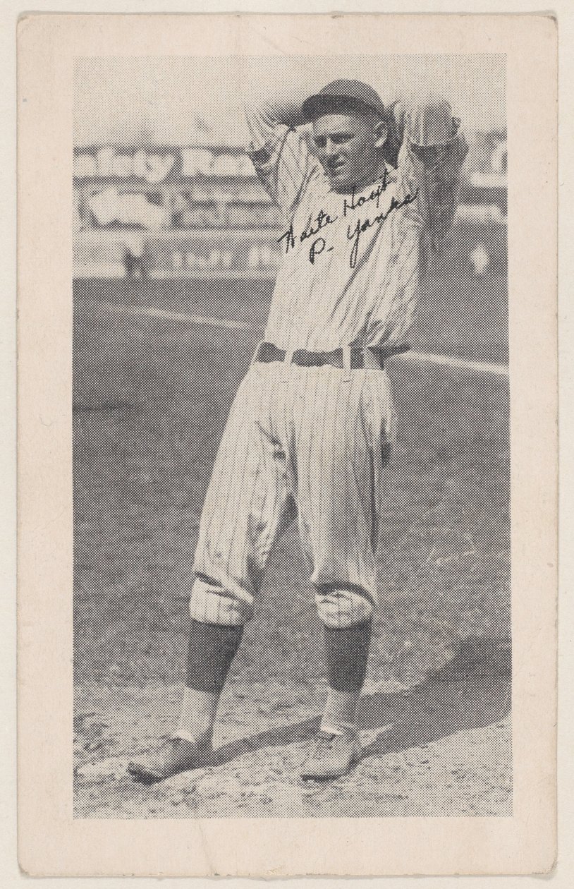 Waite Hoyt, P. Yanks, de cartões de tiras de beisebol W575-2, ca. 1921-22. de Unbekannt
