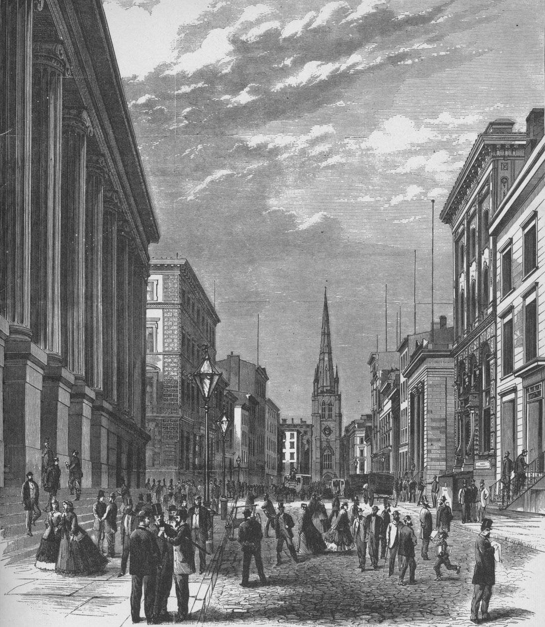 Wall Street, Nova York, 1866, 1938 de Unbekannt