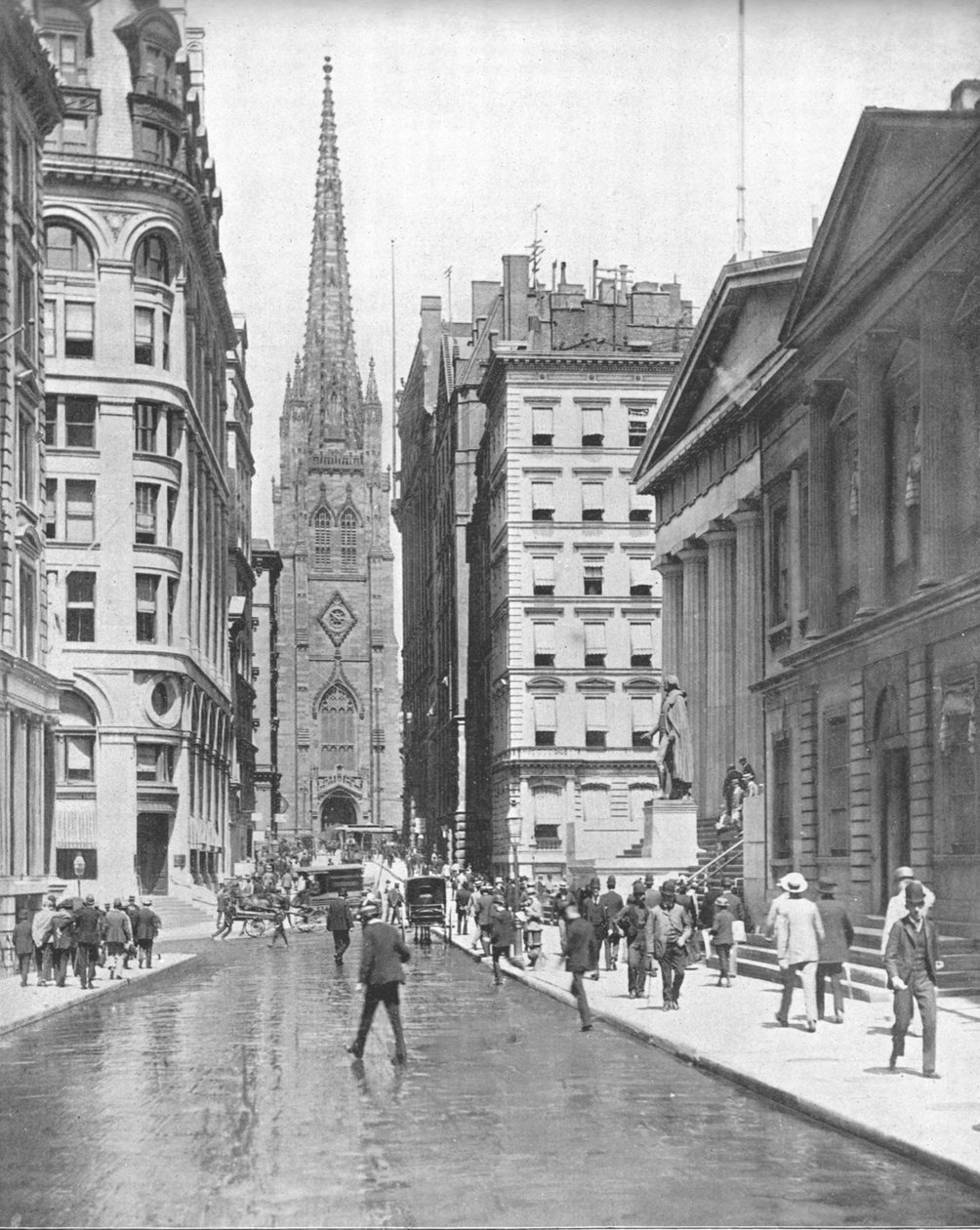 Wall Street, Nova York, EUA, c1900. de Unbekannt