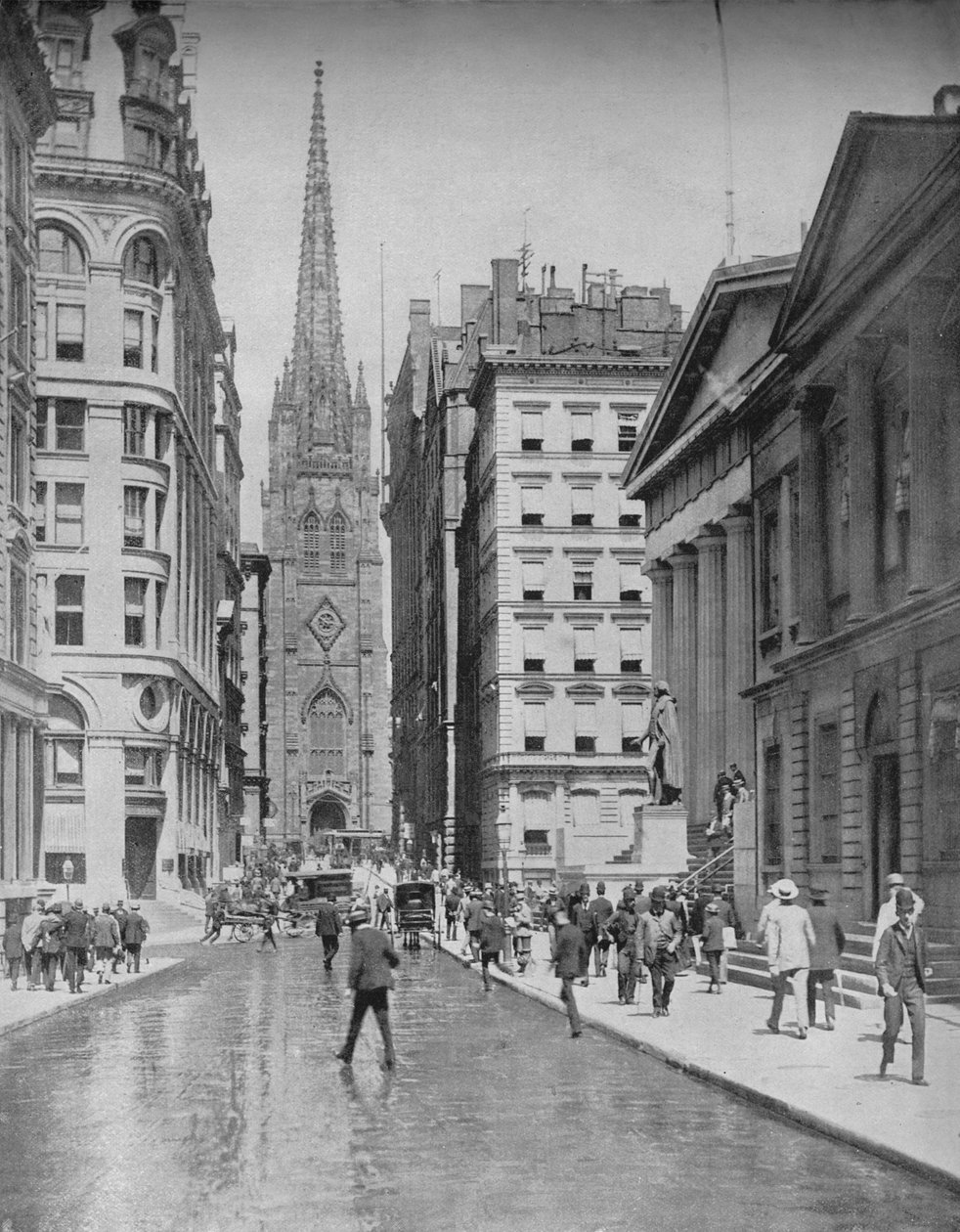 Wall Street, Nova Iorque, c1897. de Unbekannt