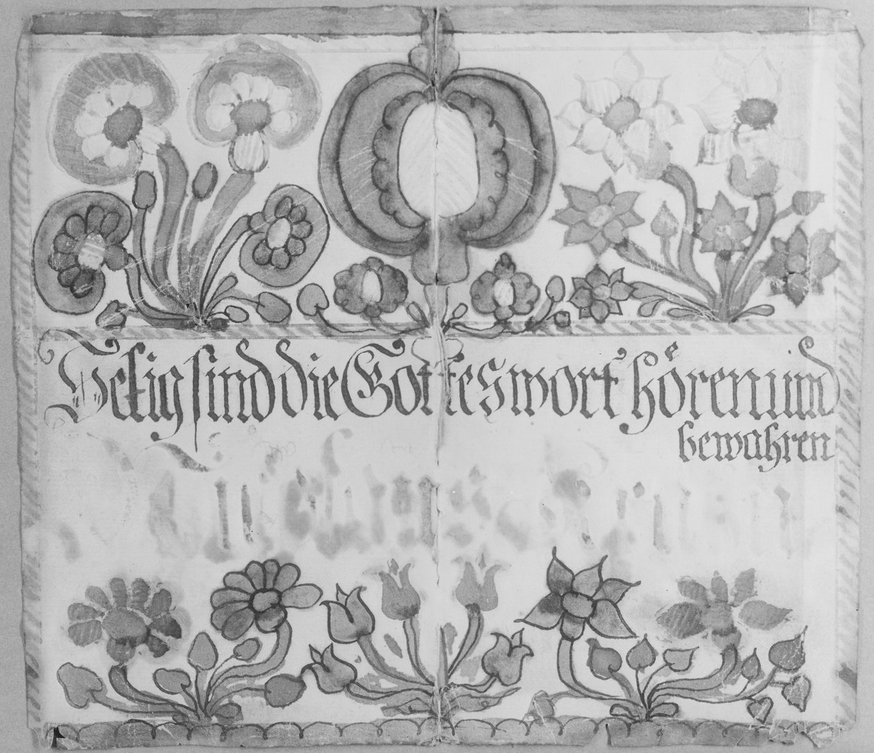 Texto de parede, ca. 1785. de Unbekannt