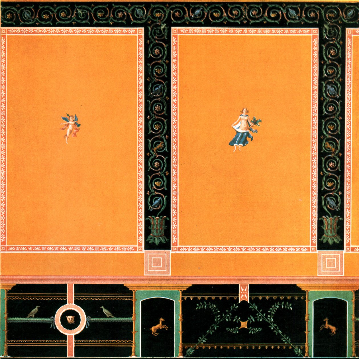 Decoração de parede, Pompéia, Itália, 1928. de Unbekannt