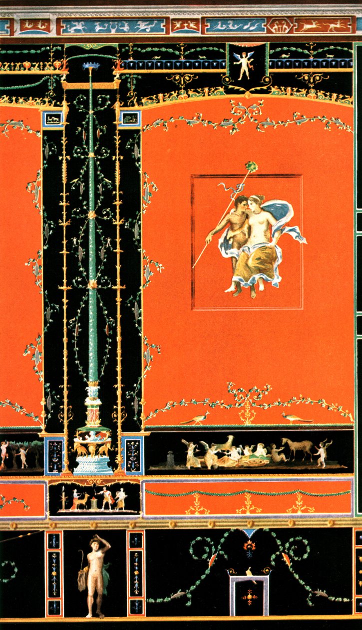 Decoração de parede, Pompéia, Itália, 1928. de Unbekannt