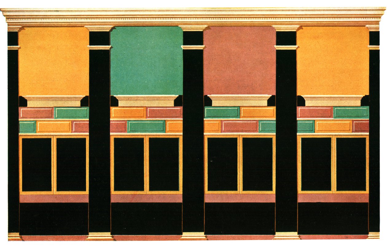 Decoração de parede, Pompéia, Itália, 1928. de Unbekannt
