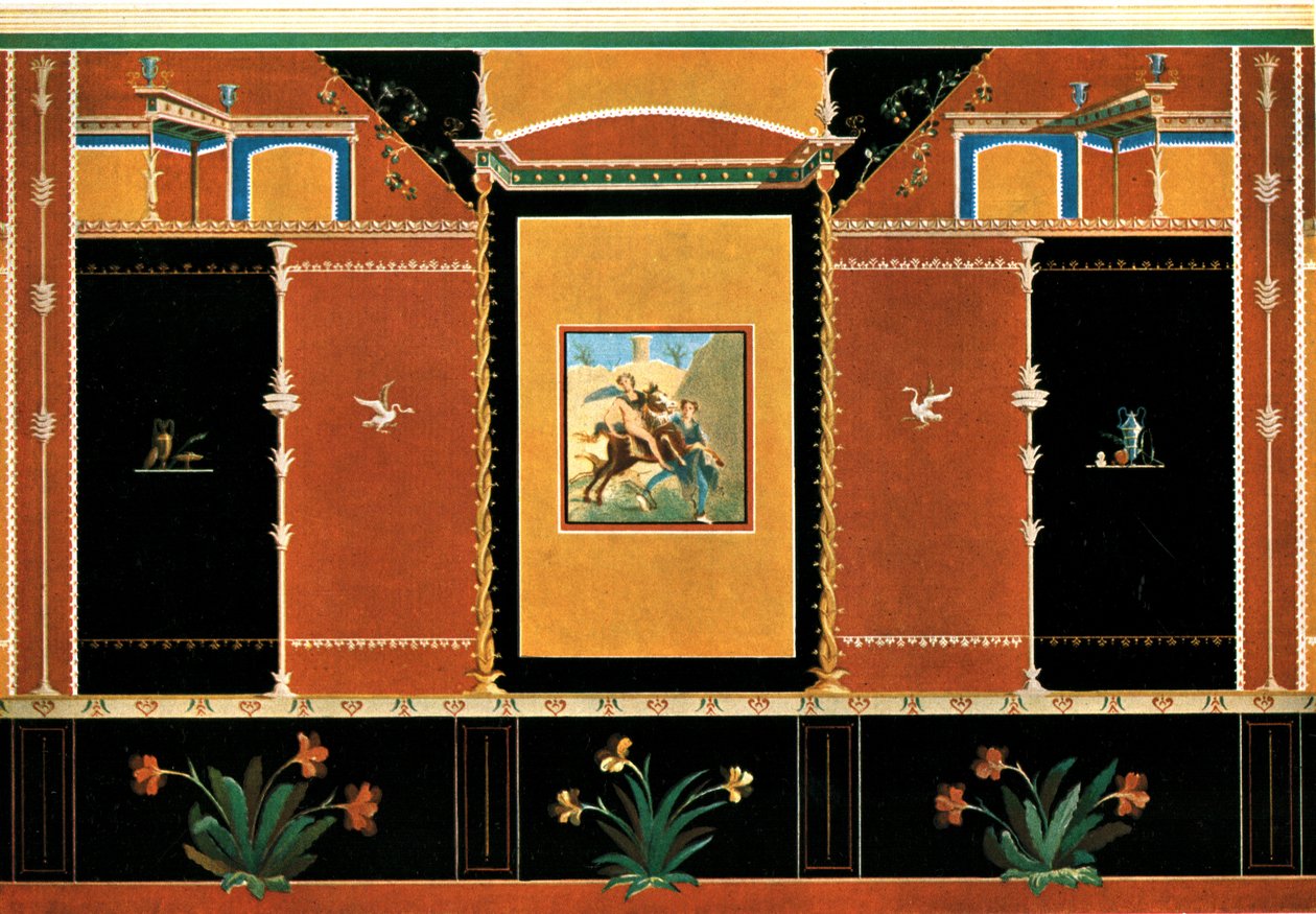 Decoração de parede, Pompéia, Itália, 1928. de Unbekannt