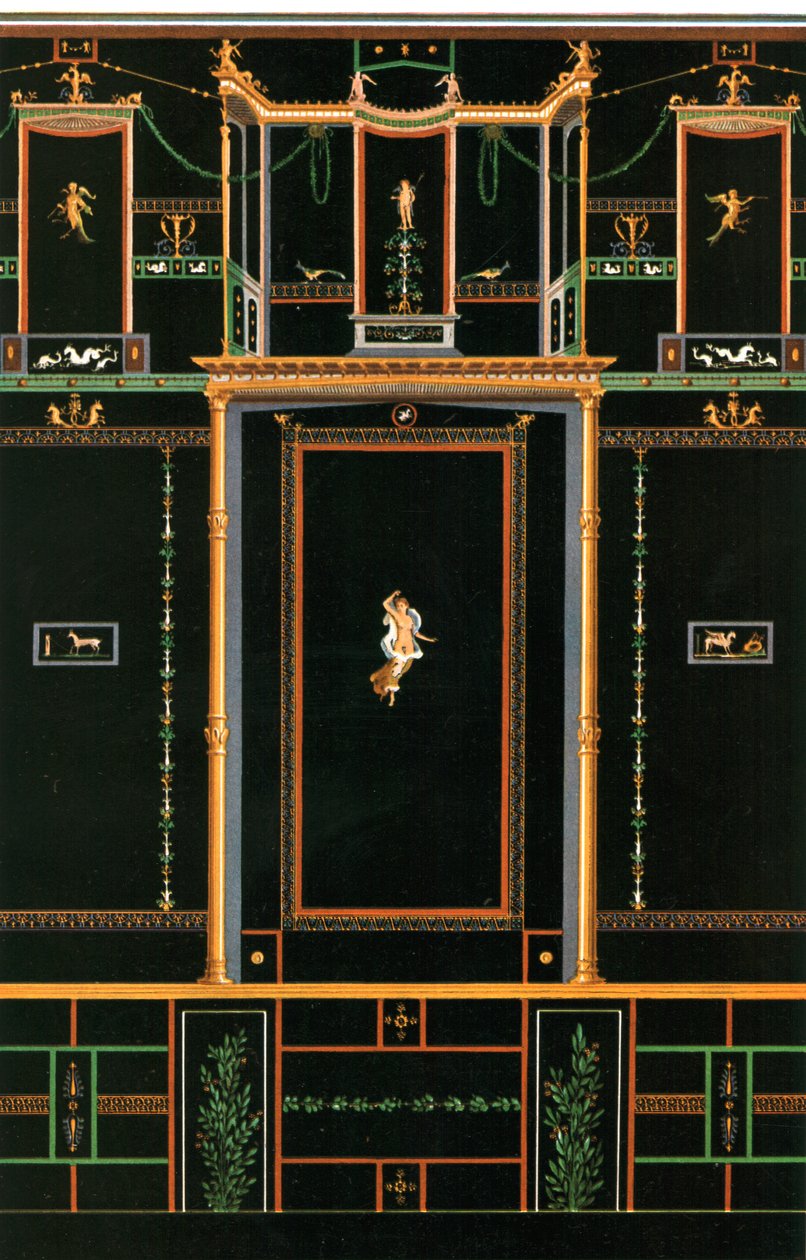 Decoração de parede, Pompéia, Itália, 1928. de Unbekannt