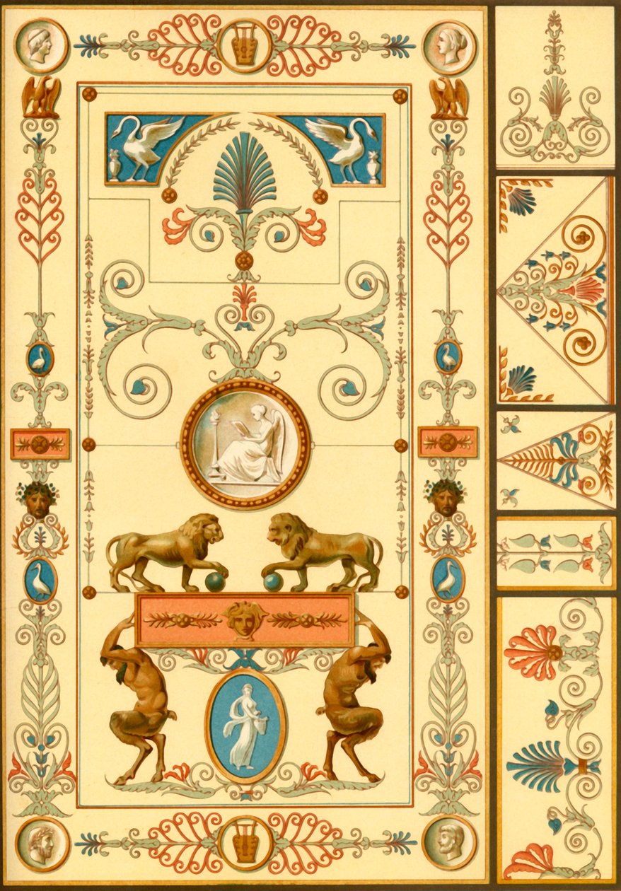 Pintura mural e decoração de tectos, Alemanha, início do século XIX, 1898. de Unbekannt