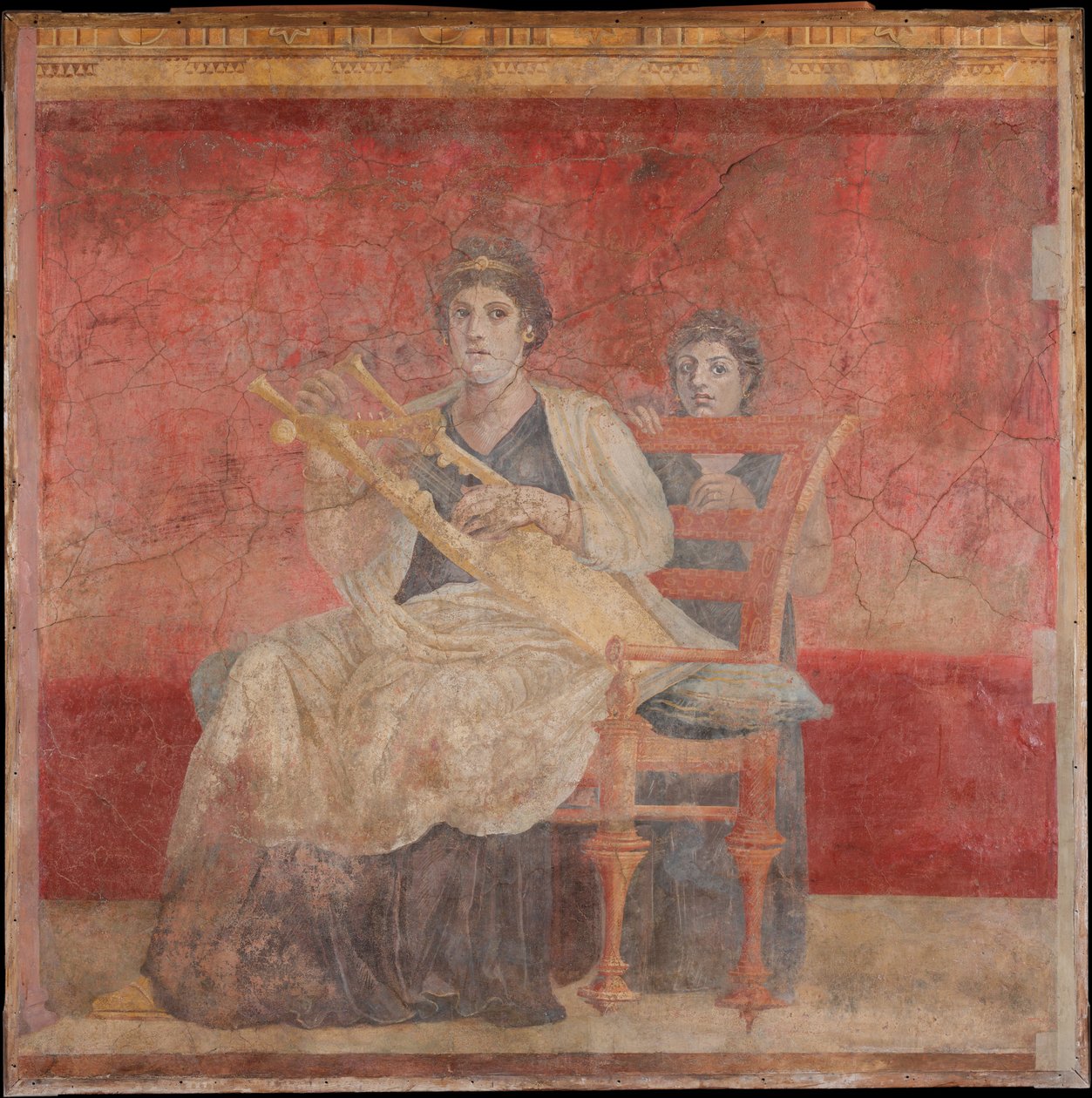 Pintura de parede do quarto H da Villa de P. Fannius Synistor em Boscoreale, ca. 50-40 aC de Unbekannt