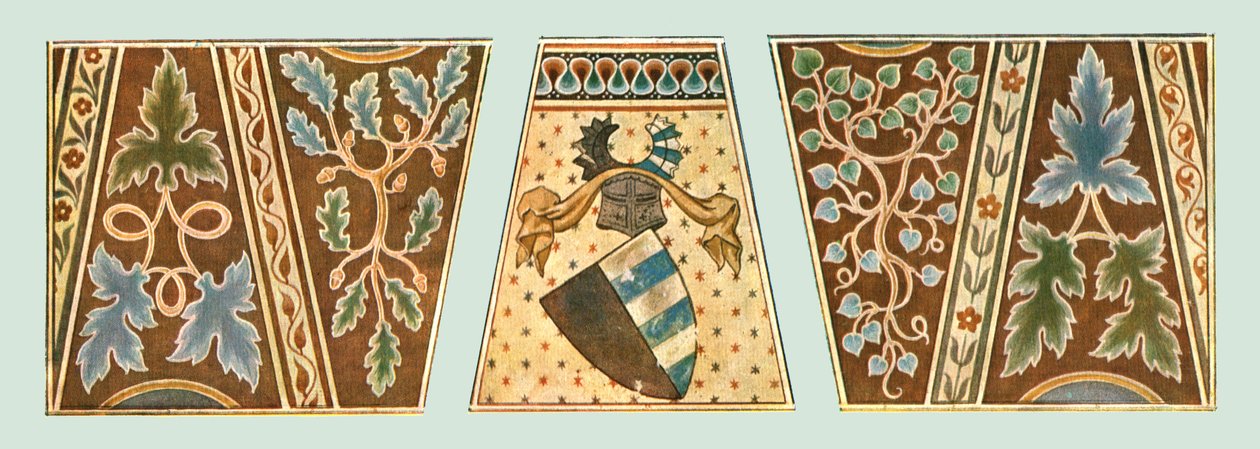 Pinturas de parede na Igreja de St Gieri, Rhazuns, Grisoes, Suíça, 1928. de Unbekannt