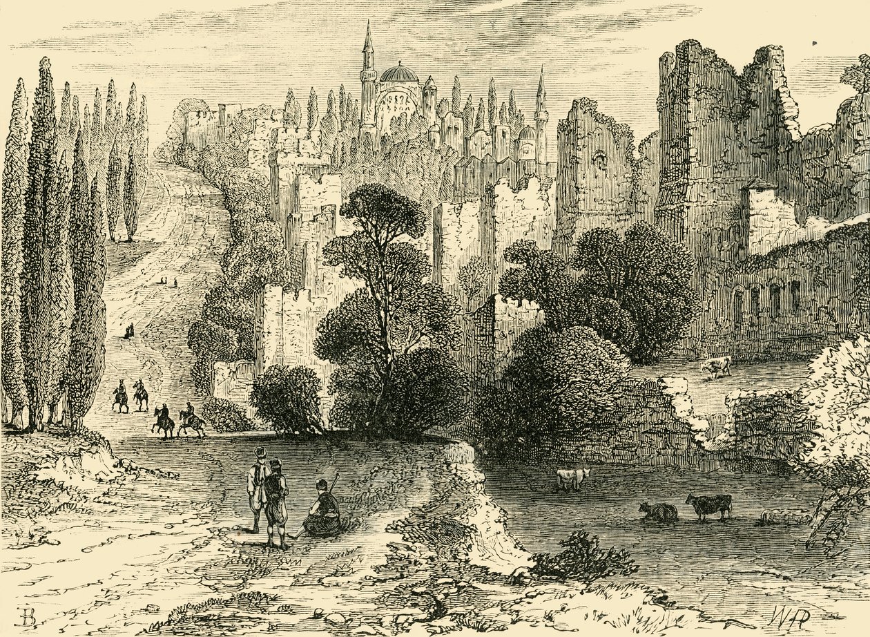 Paredes de Constaninopla no século XVI, 1890. de Unbekannt