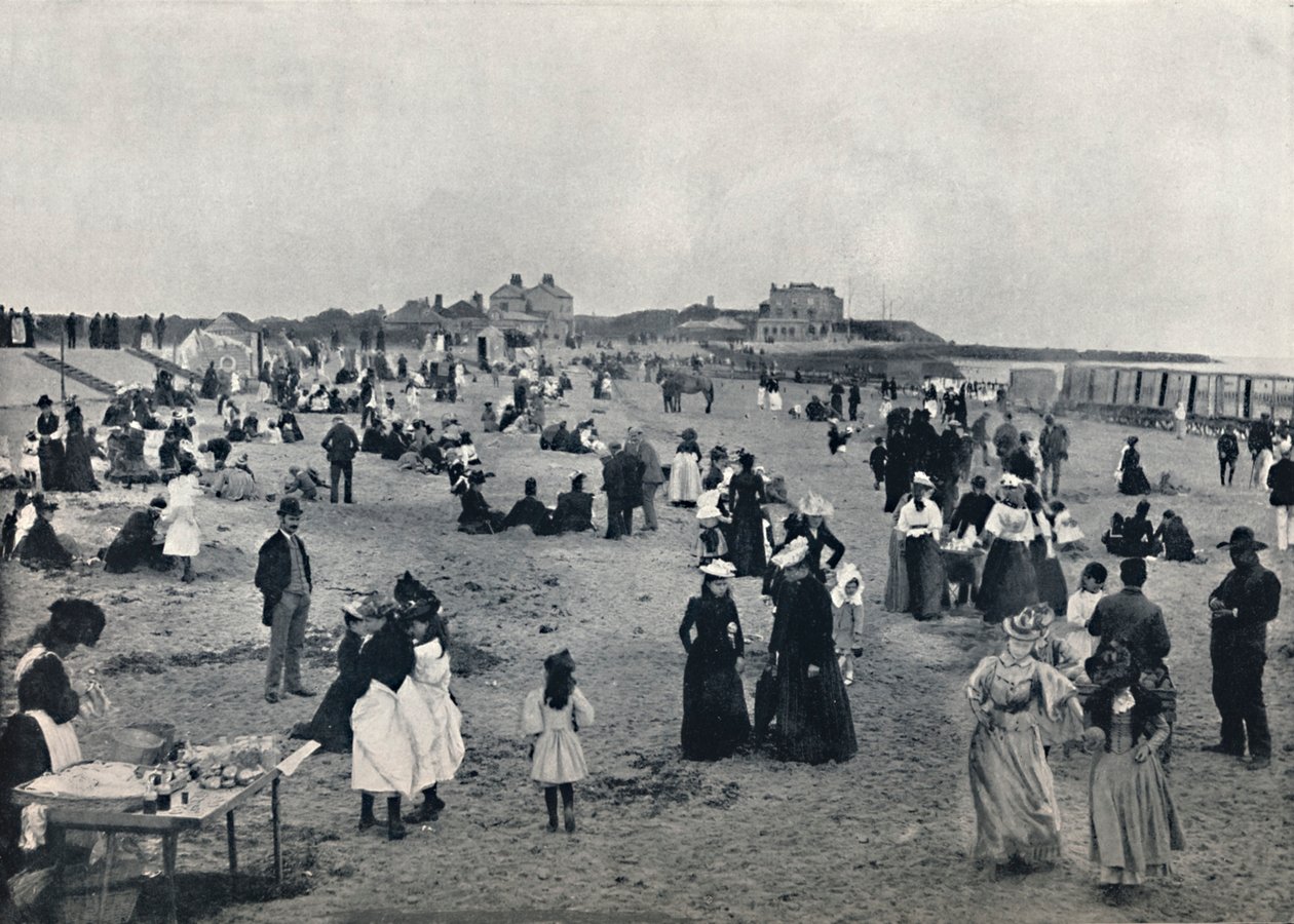 Walton-on-the-Naze - cena na praia, 1895 de Unbekannt