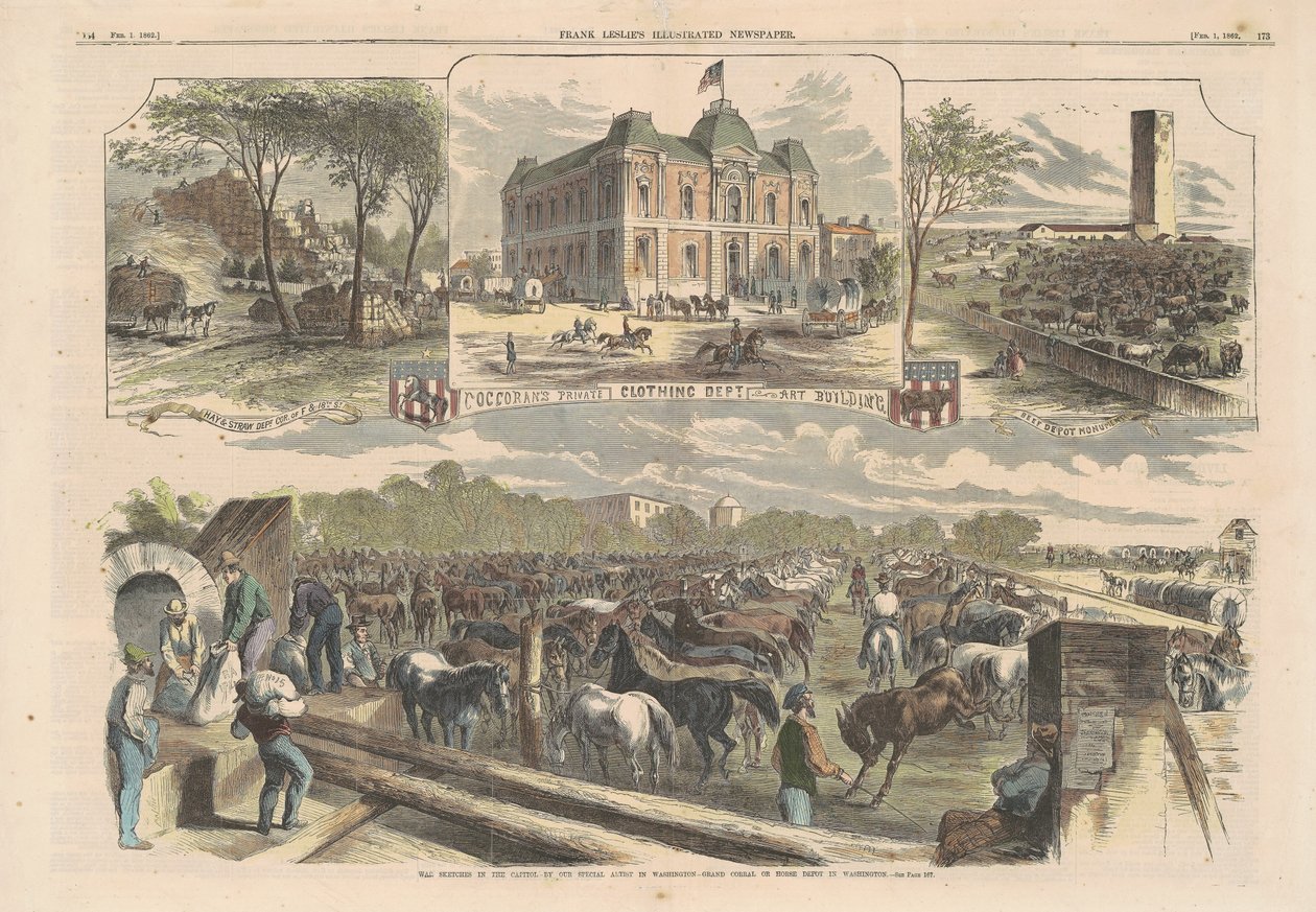 Esboços de Guerra na Capital, 1862. de Unbekannt
