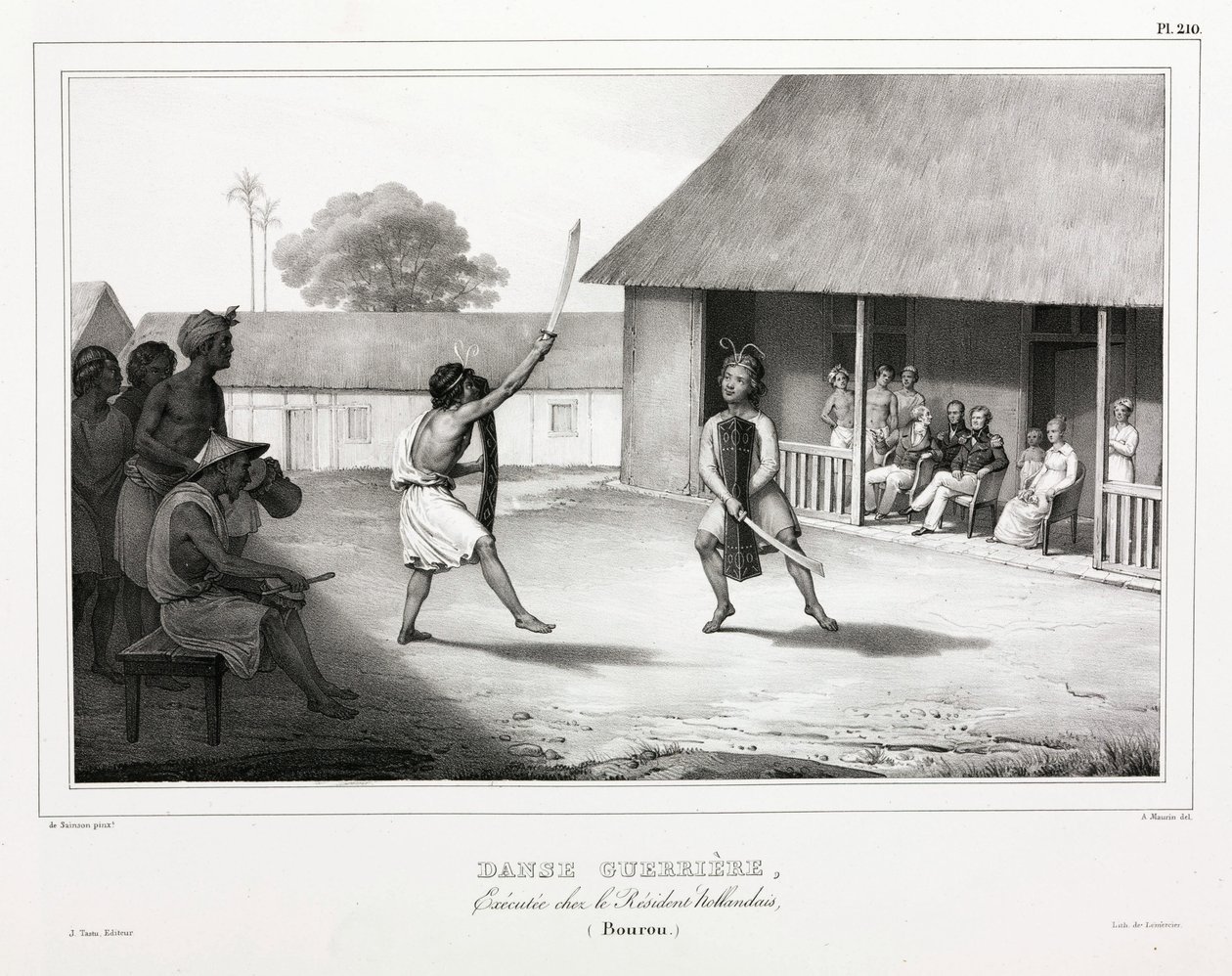 Dança de guerra, Ilha de Buru de Unbekannt