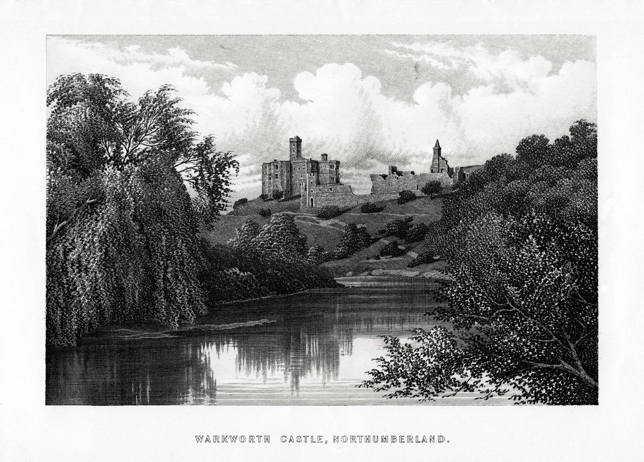 Castelo de Warkworth, Northumberland, 1896 de Unbekannt