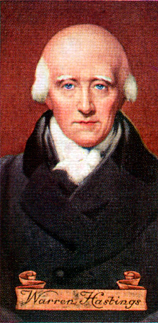 Warren Hastings, retirado de uma série de cartões de cigarro, 1935 de Unbekannt