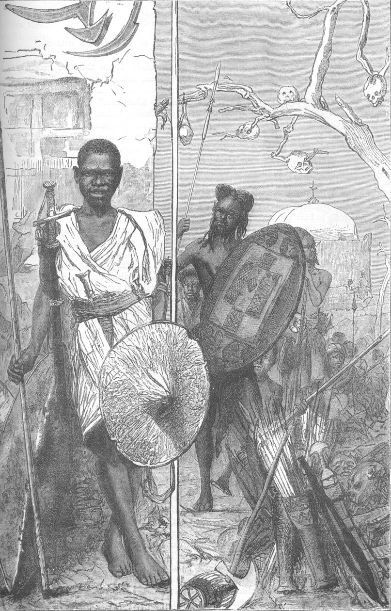 Guerreiros do Mahdi, c1885 de Unbekannt