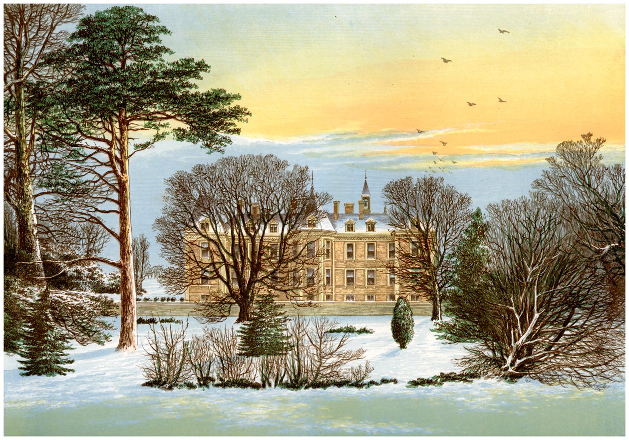 Warter Priory, perto de Pocklington, Yorkshire, casa da família Wilson, c1880 de Unbekannt