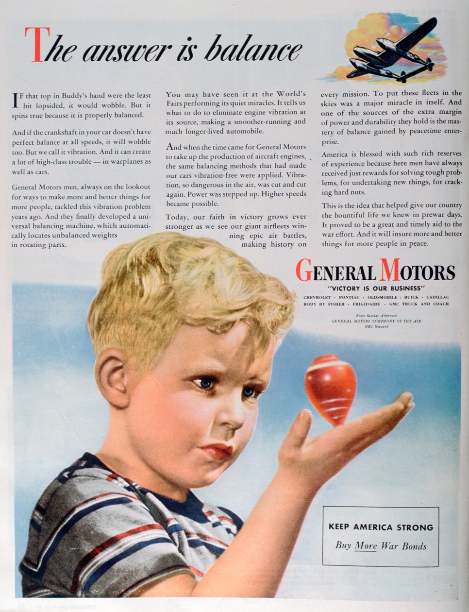 Anúncio de guerra da General Motors, 1944 de Unbekannt