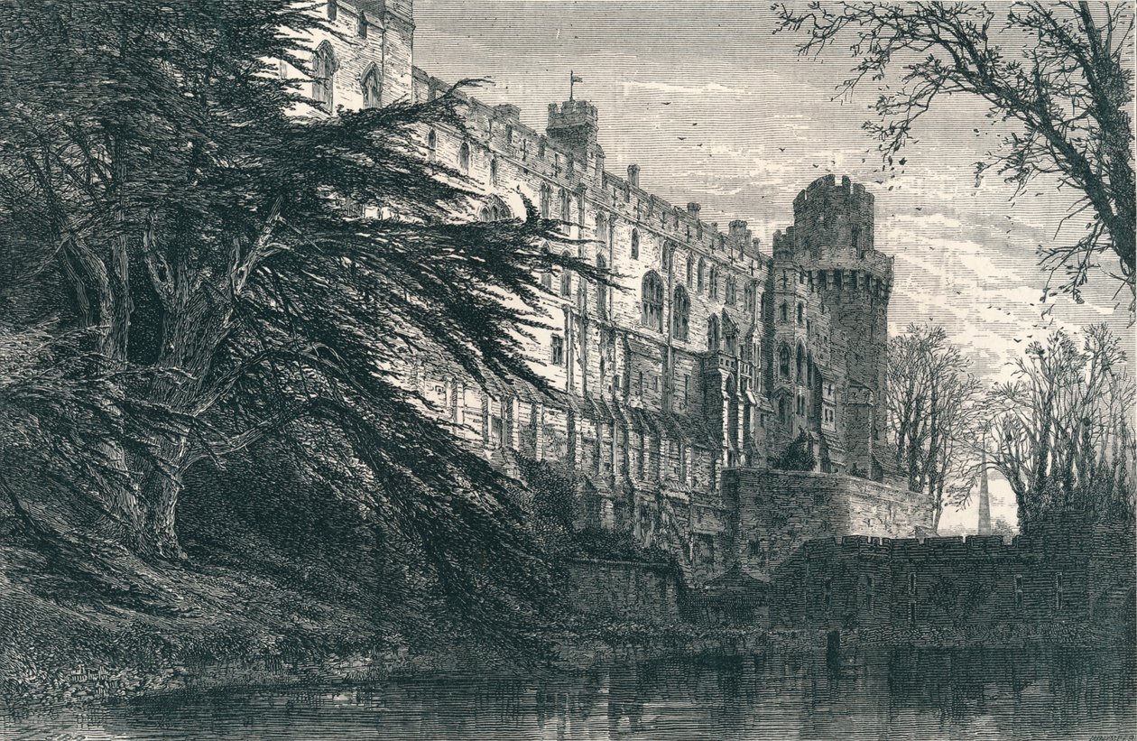 Castelo de Warwick do oeste, século c19 de Unbekannt