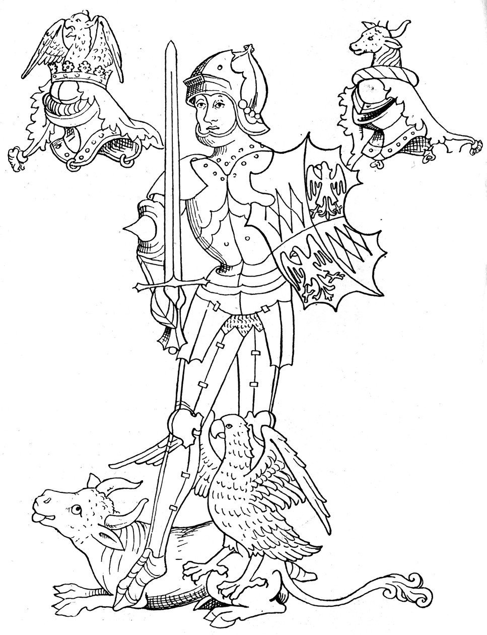 Warwick, o Kingmaker, nobre inglês do século XV e soldado, 1893 de Unbekannt