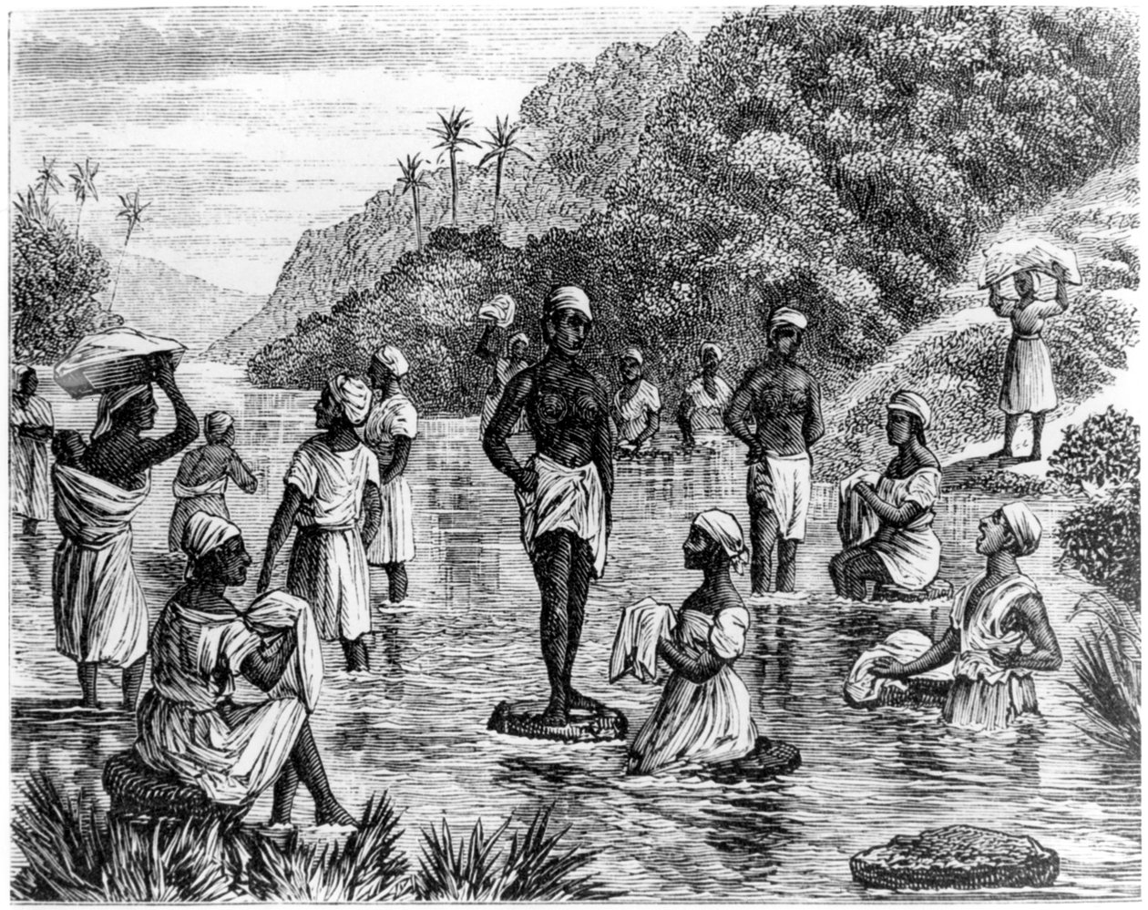 Lavar roupas, Santo Domingo, 1873 de Unbekannt
