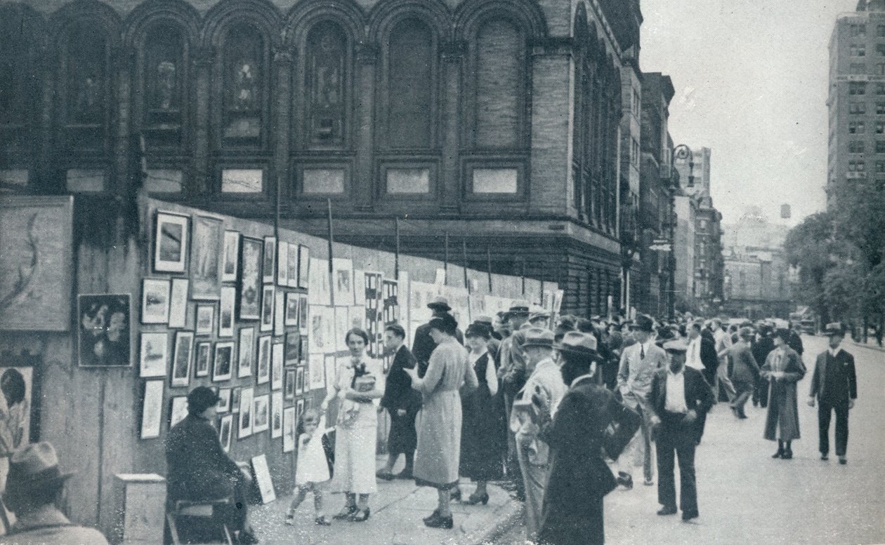 Washington Square, Greenwich Village, Nova York, EUA, 1935 de Unbekannt