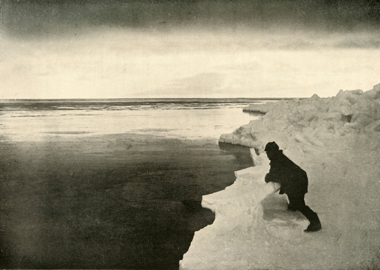 Observando selos na borda do gelo, c1908, 1909. de Unbekannt