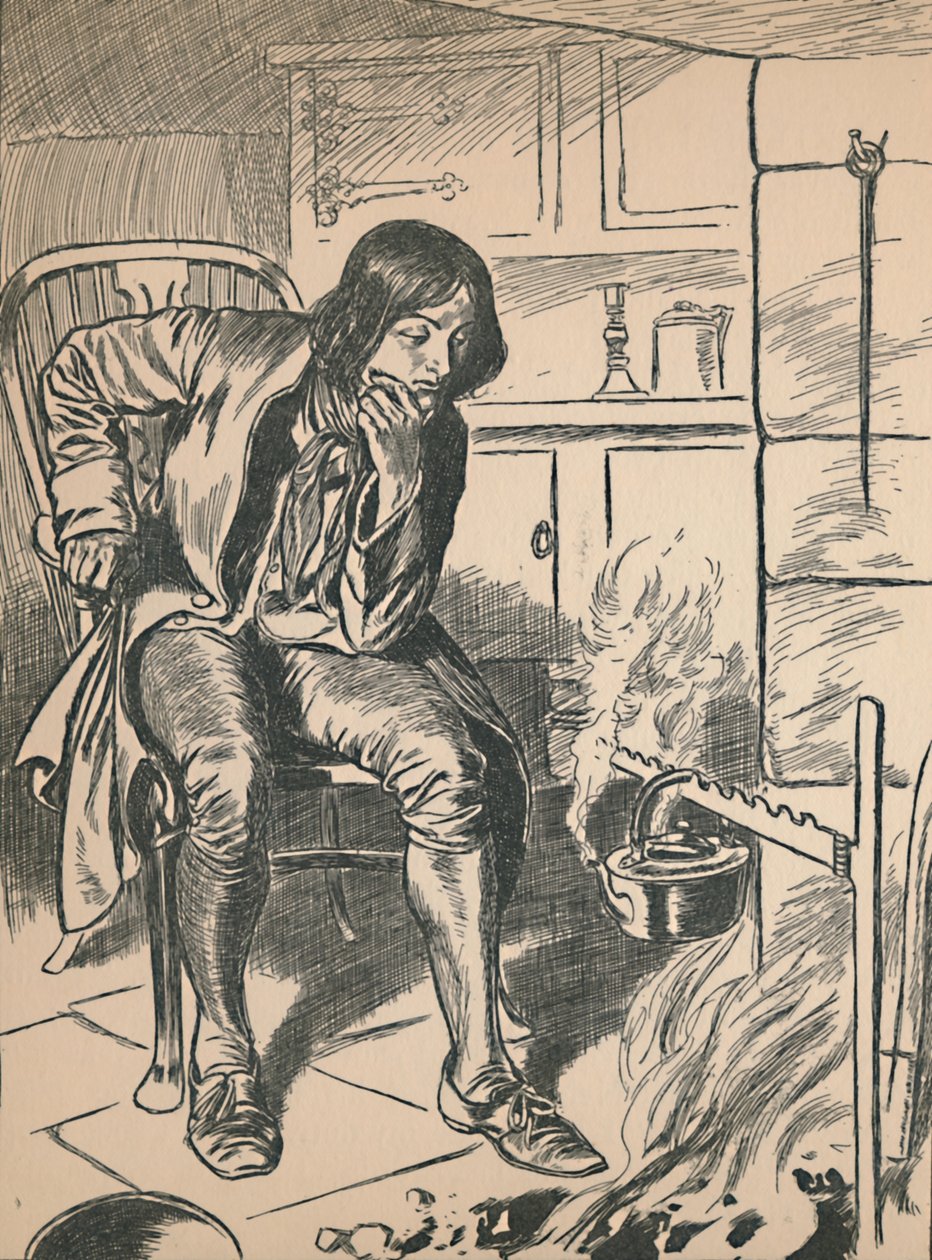 Assistindo a chaleira fervendo, c1907 de Unbekannt
