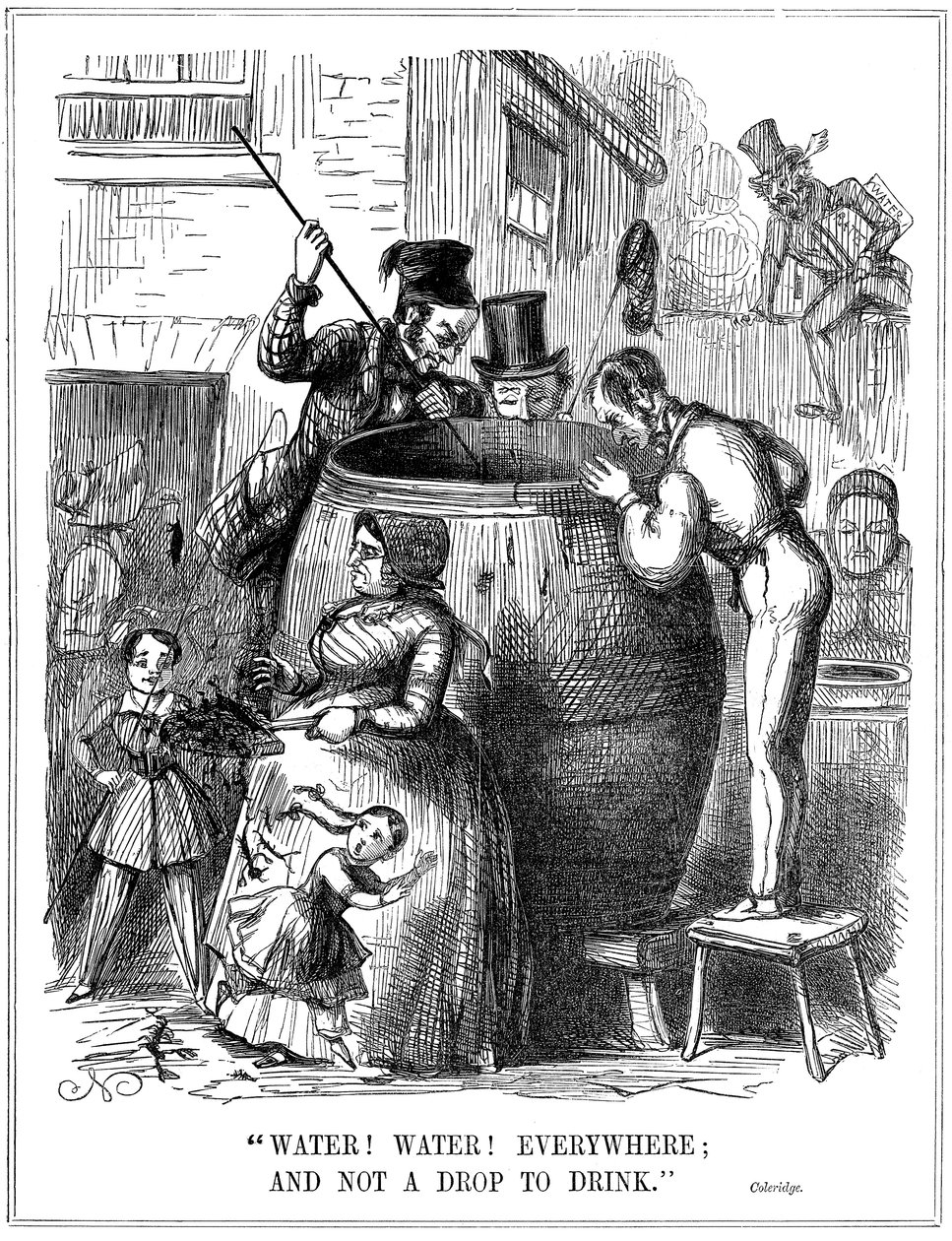 Água! Água! Em todos os lugares, e não uma gota para beber, 1849 de Unbekannt