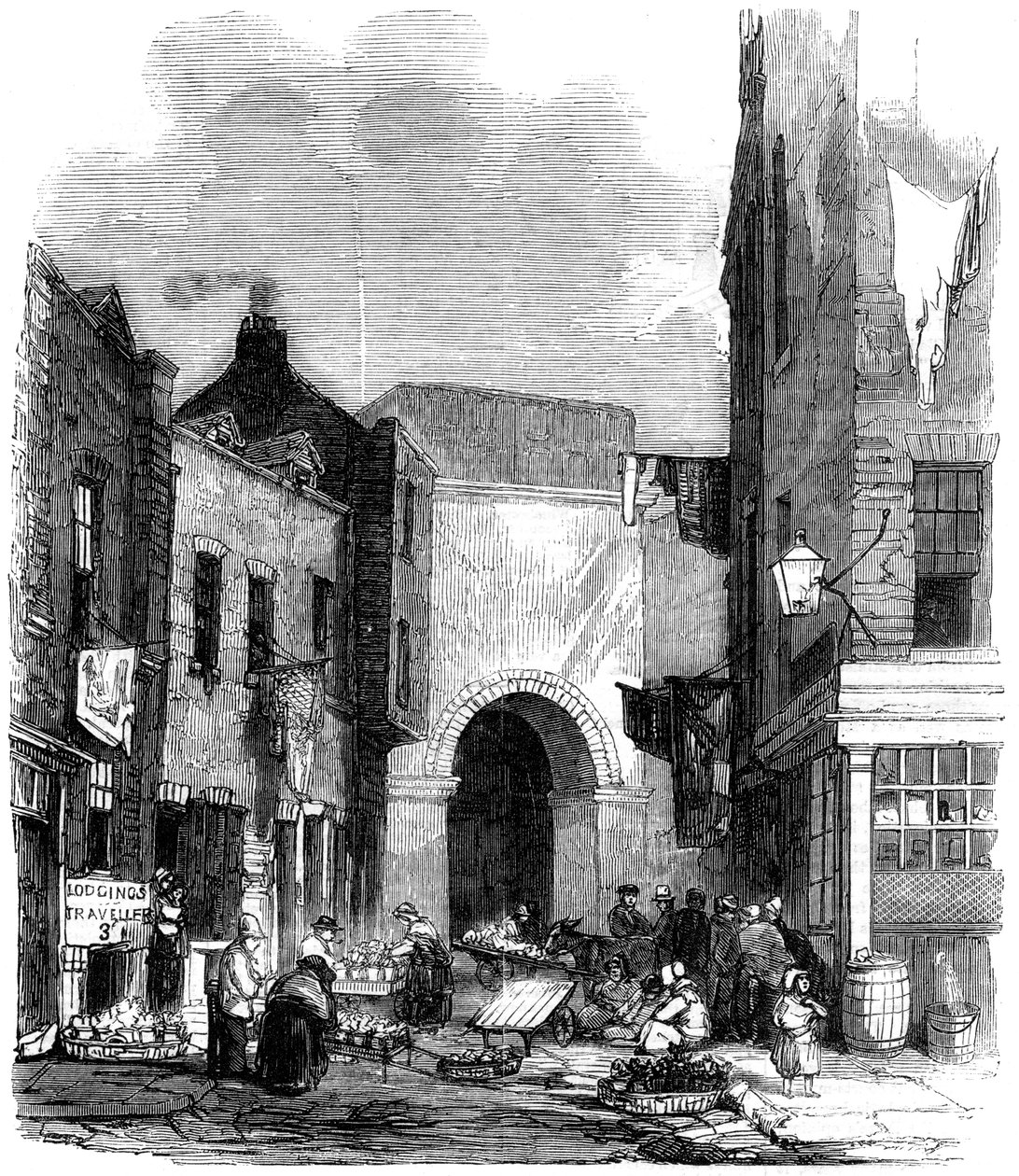 Tanque de água em St Giless nos campos, Londres, 1858 de Unbekannt