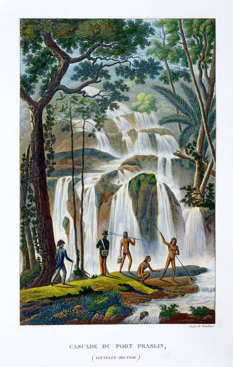 Cachoeira de Port Praslin, Nova Irlanda, século XIX de Unbekannt