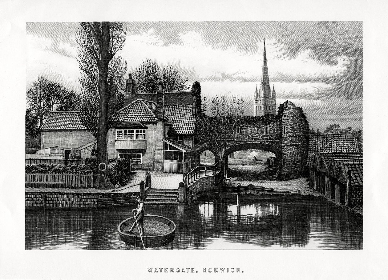 Watergate, Norwich, 1896 de Unbekannt