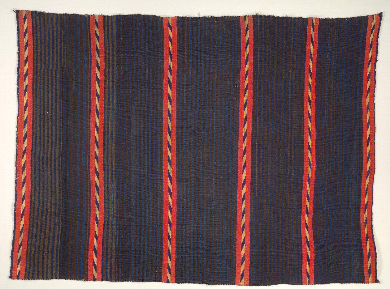 Manta com Moki Moqui Stripes, 1865-1875. de Unbekannt