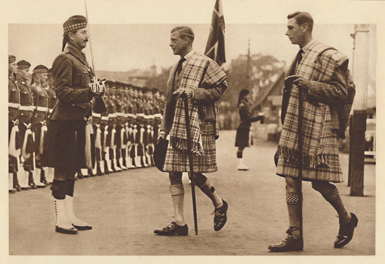 Vestindo o Tartan Balmoral, Balmoral, 1936 1937 de Unbekannt
