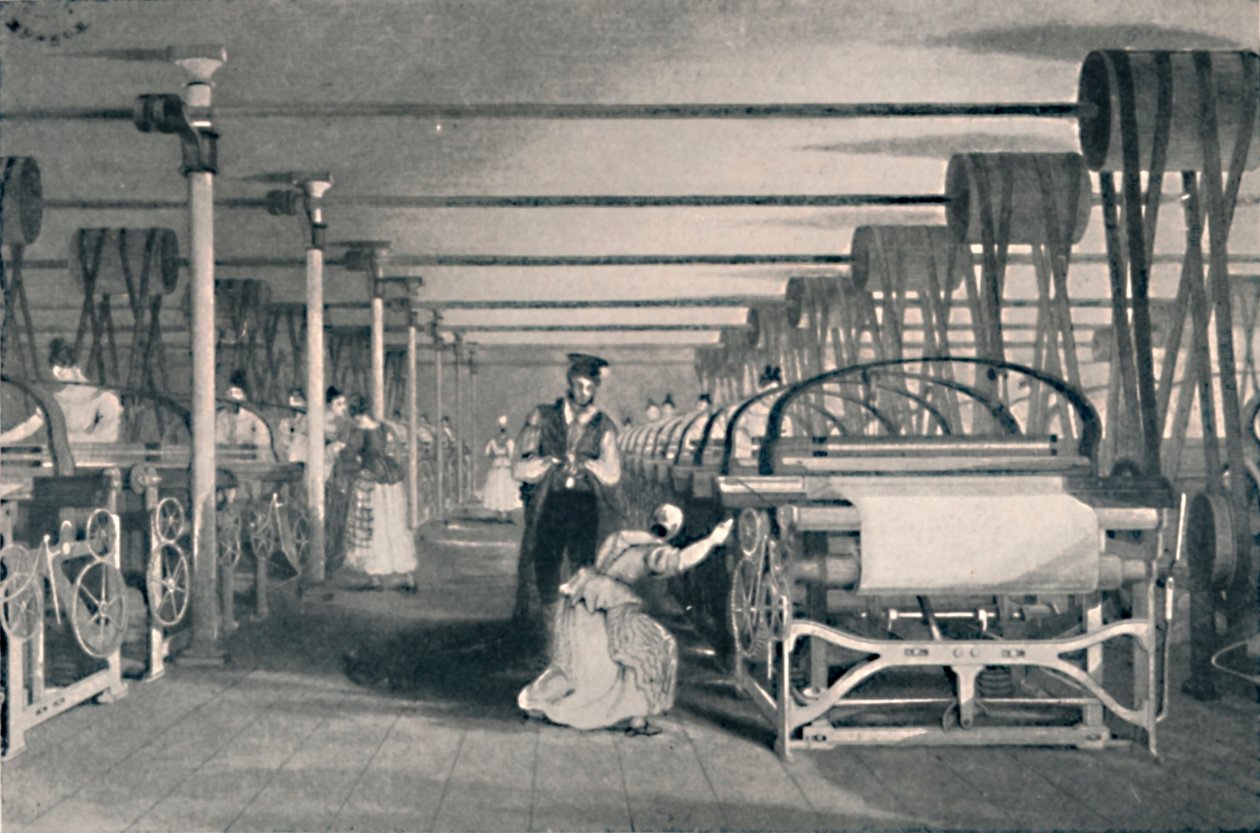 Tecelagem por teares, 1835, 1904 de Unbekannt