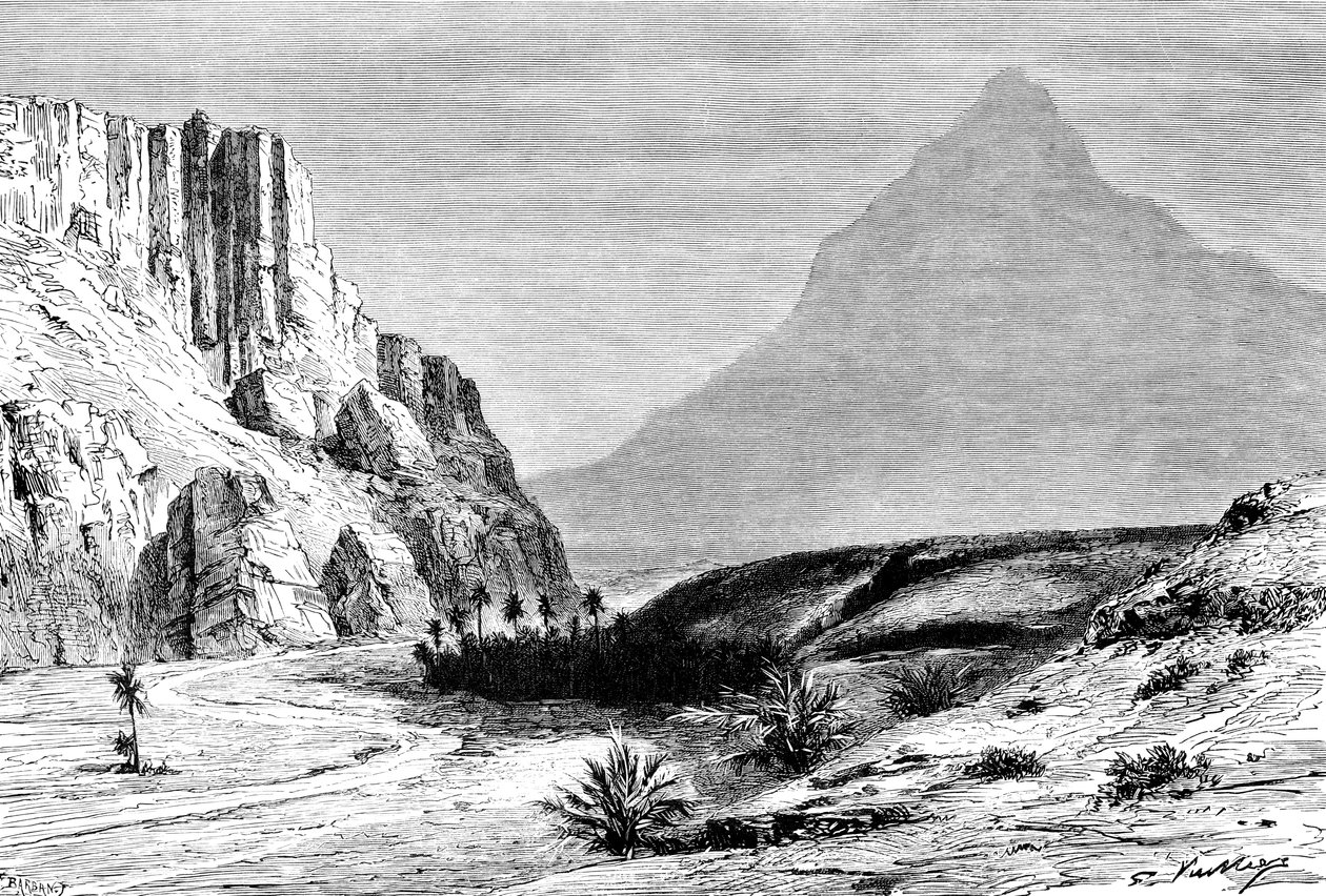 Web El-Halluf, perto de Figuig, Marrocos, 1895 de Unbekannt