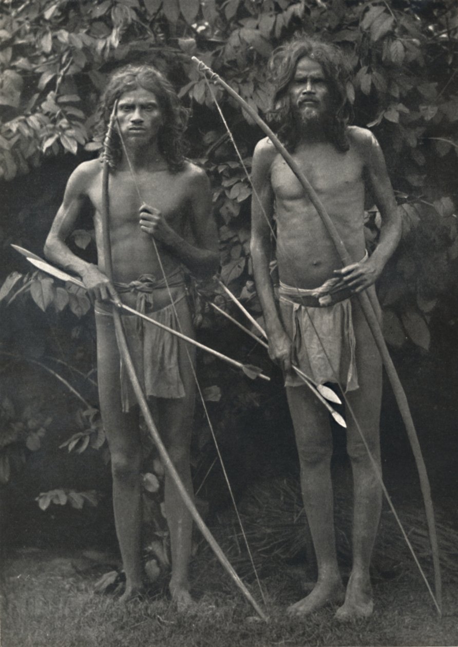 Wedda com arco e flechas, 1926 de Unbekannt