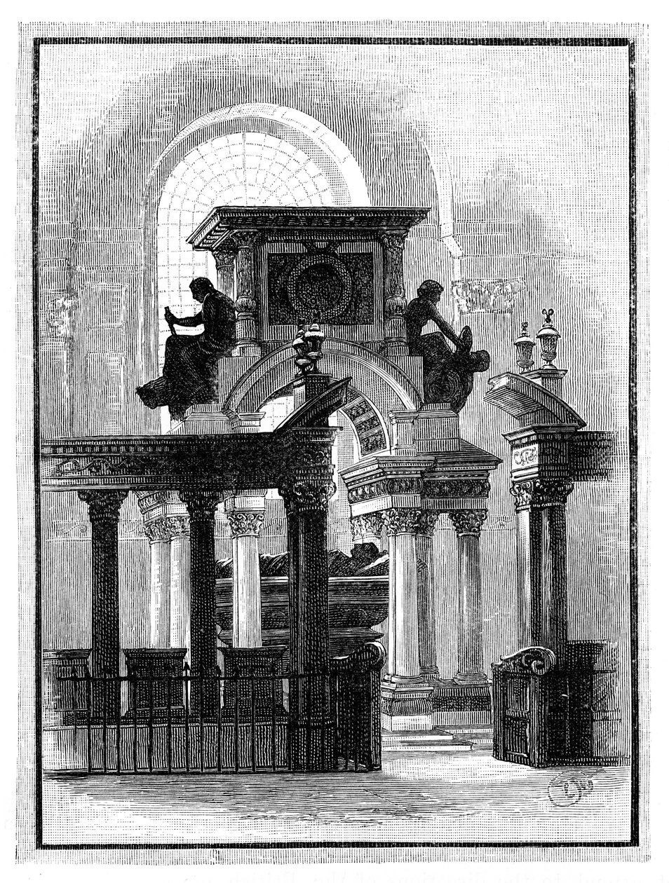 Wellington Monument, Catedral de São Paulo, Londres, c1888 de Unbekannt