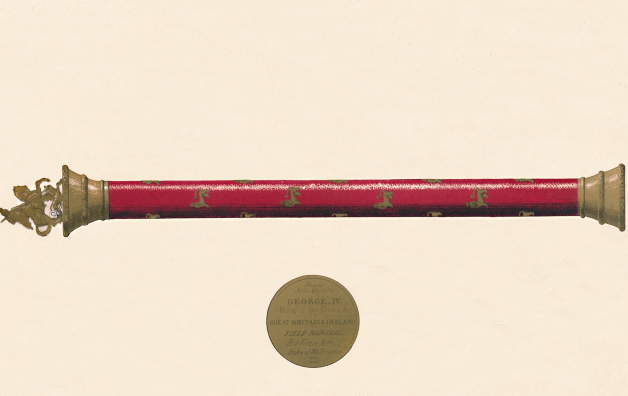 Wellingtons Field Marshals Baton, século c19 de Unbekannt