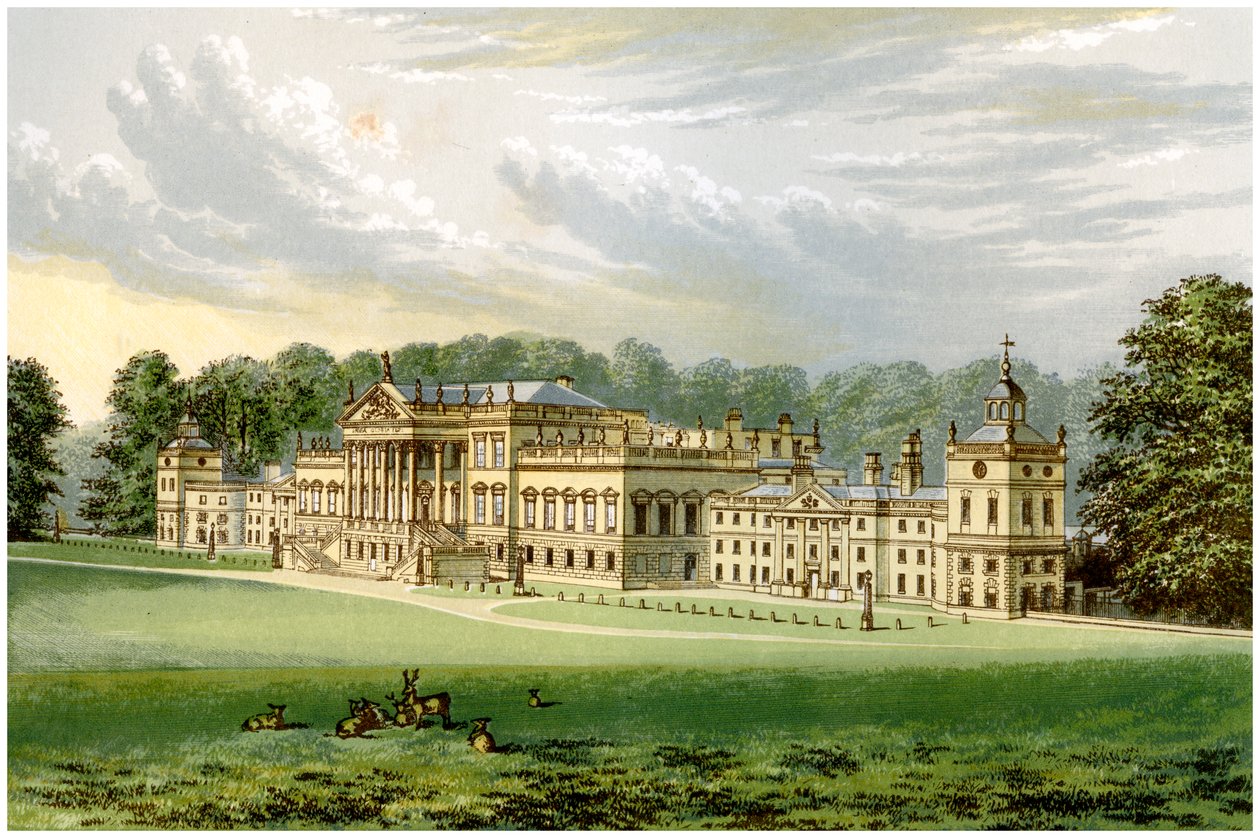 Wentworth Woodhouse, Yorkshire, casa de Earl Fitzwilliam, c1880 de Unbekannt