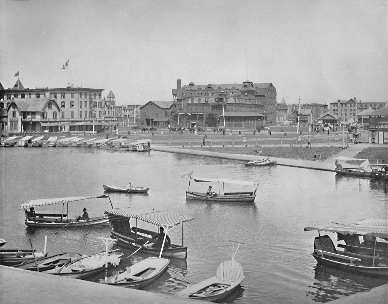 Wesley Lake, Asbury Park, Nova Jersey, c1897. de Unbekannt