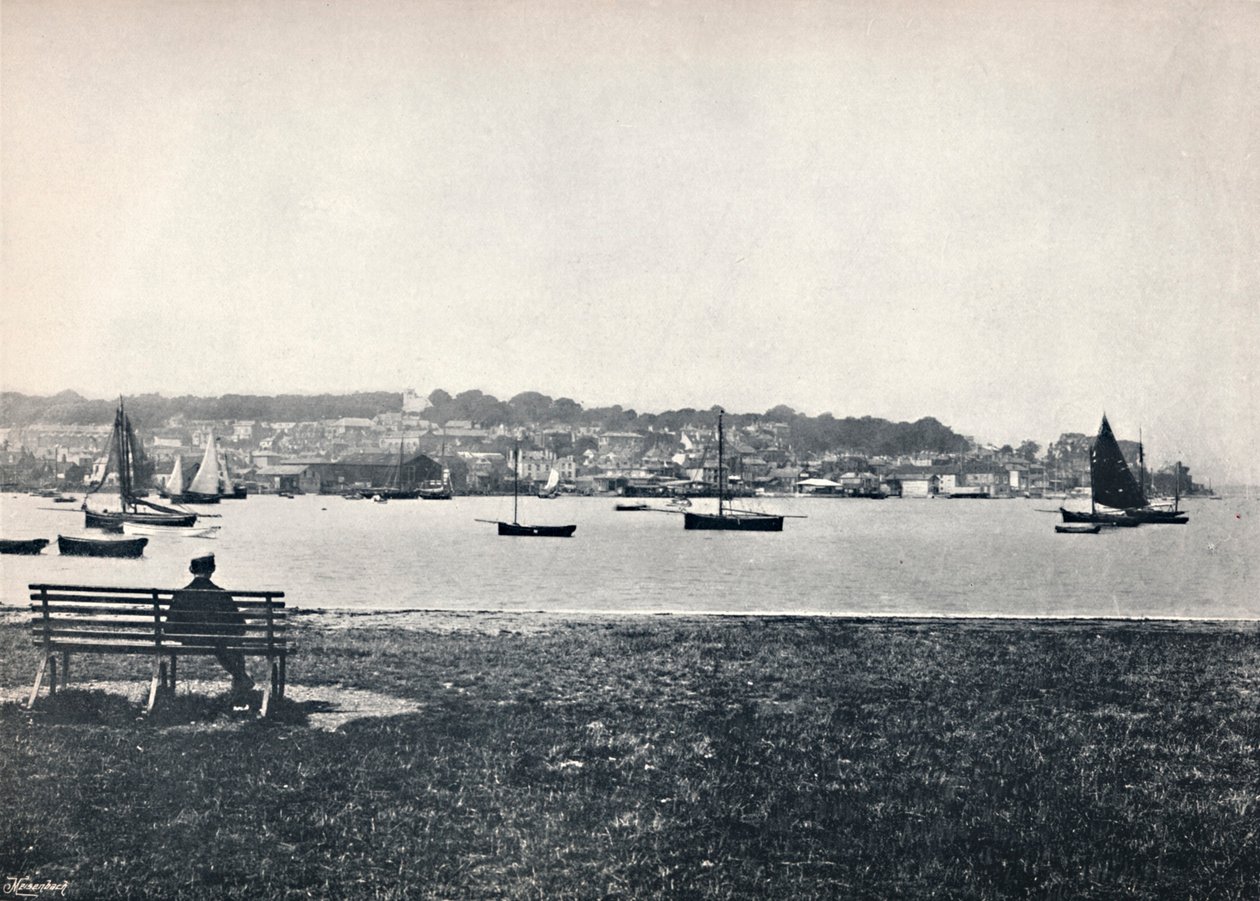 West Cowes - Vista de East Cowes, 1895 de Unbekannt