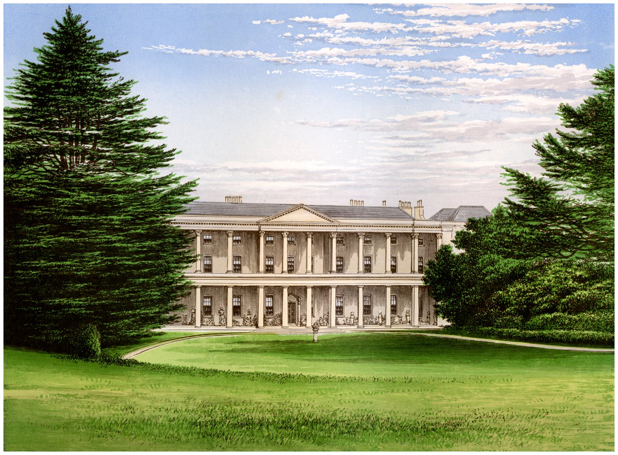 West Wycombe House, Buckinghamshire, casa do Barão Dashwood, c1880 de Unbekannt